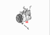 AC Compressor A0032306911 Compatible With MERCEDES-BENZ C-CLASS (W205) & C-CLASS Convertible (A205) & GLC (X253)